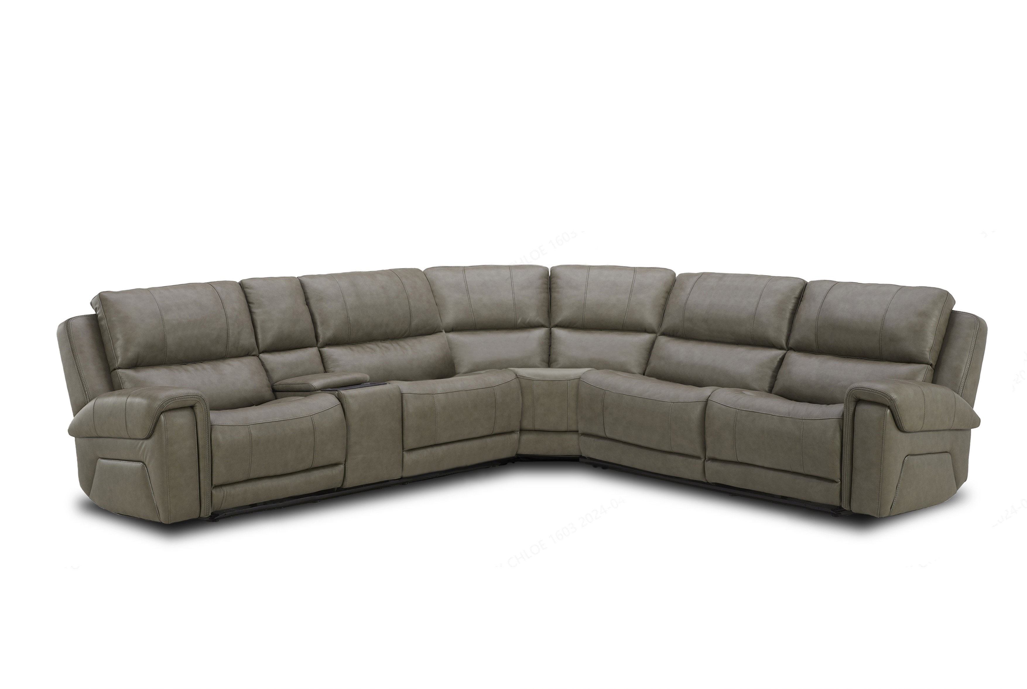Southern Motion Burton Triple Power Leather Reclining Sectional with BT Speakers Wayfair